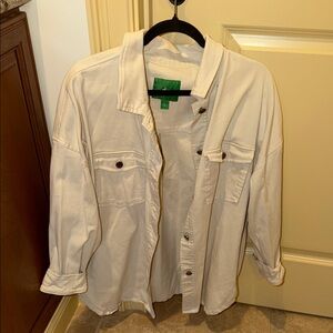 Women's Cream Button Down Shirt